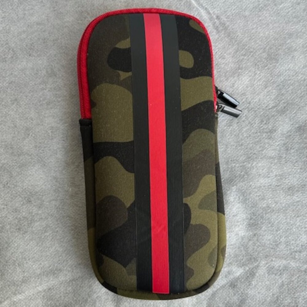 Haute Shore Soho Glasses Case | Camo & Black/Red Stripe | Bundle Add-On!